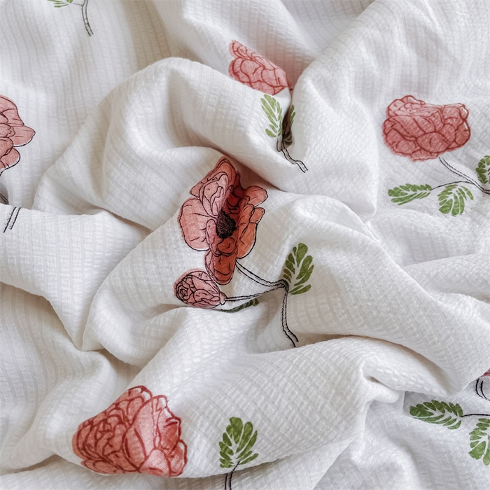 91家纺网 家纺一手货源 找家纺 南北家居 2025新款亲肤泡泡棉提花夏被 俏佳人