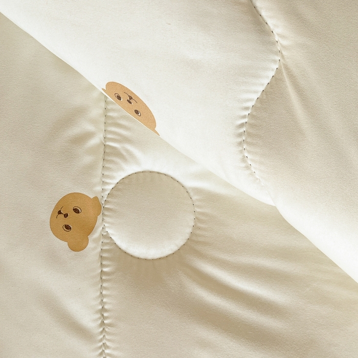 91家纺网 家纺一手货源 找家纺 百花王2025新款原棉大豆被被子被芯 小熊头