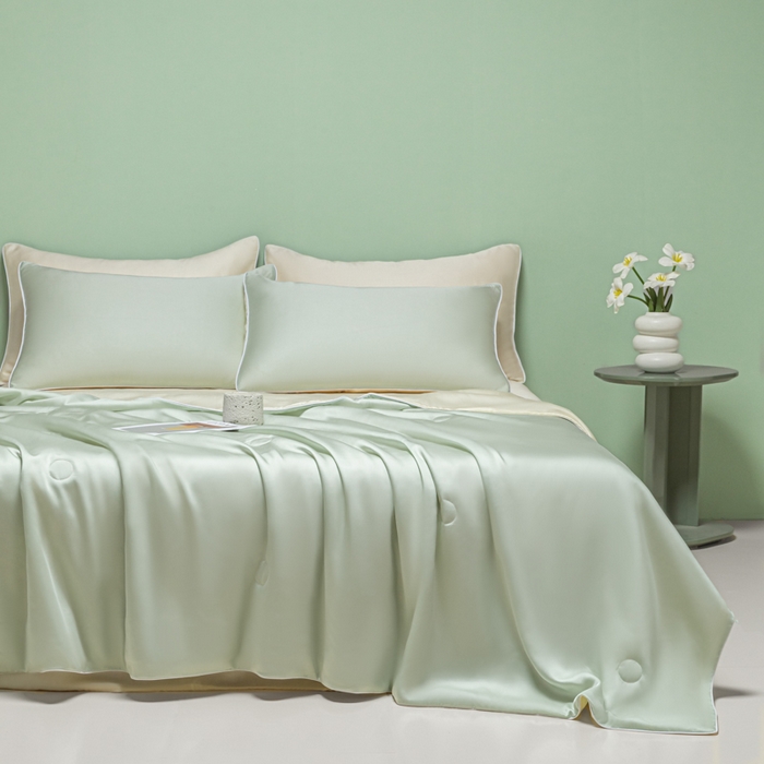 91家纺网 家纺一手货源 找家纺 （总）爱彼家纺 2025夏季新款麻绳款冰丝夏被夏凉被空调被四件套-风格二