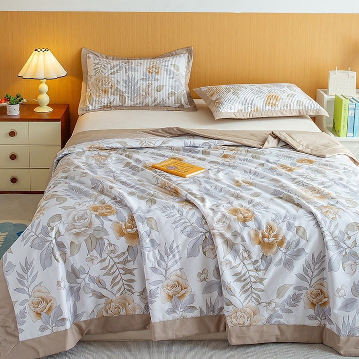 91家纺网 家纺一手货源 找家纺 （总）晨晨家纺2025新款双面全棉床盖款三件套