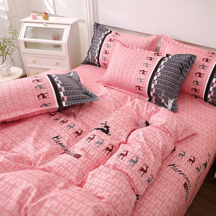 91家纺网 家纺一手货源 找家纺 北部居 2025新款加厚化纤四件套