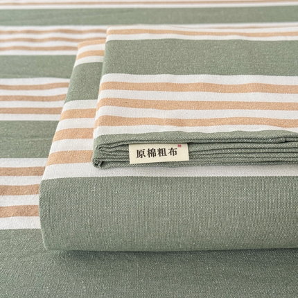91家纺网 家纺一手货源 找家纺 （总）金泰莱 2025新款色织老粗布床单老粗布凉席三件套