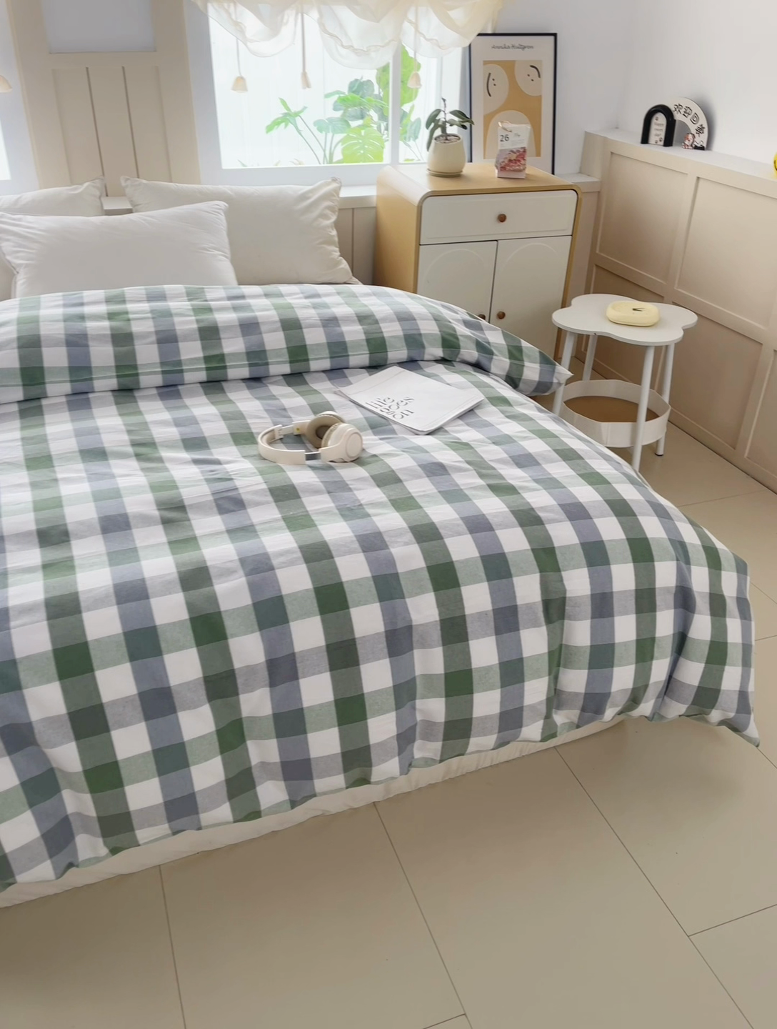 91家纺网 家纺一手货源 找家纺 金泰莱 2025新款色织老粗布四件套全棉四件套纯棉四件套 森眸