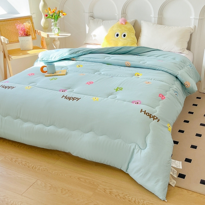 91家纺网 家纺一手货源 找家纺 百花王2025新款原棉大豆被被子被芯 小怪兽