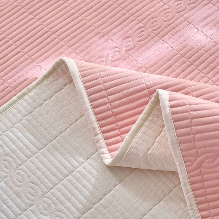 91家纺网 家纺一手货源 找家纺 X猫先生 2025新款全棉纯色床盖全棉床盖糖果系列 糖果-水柿粉