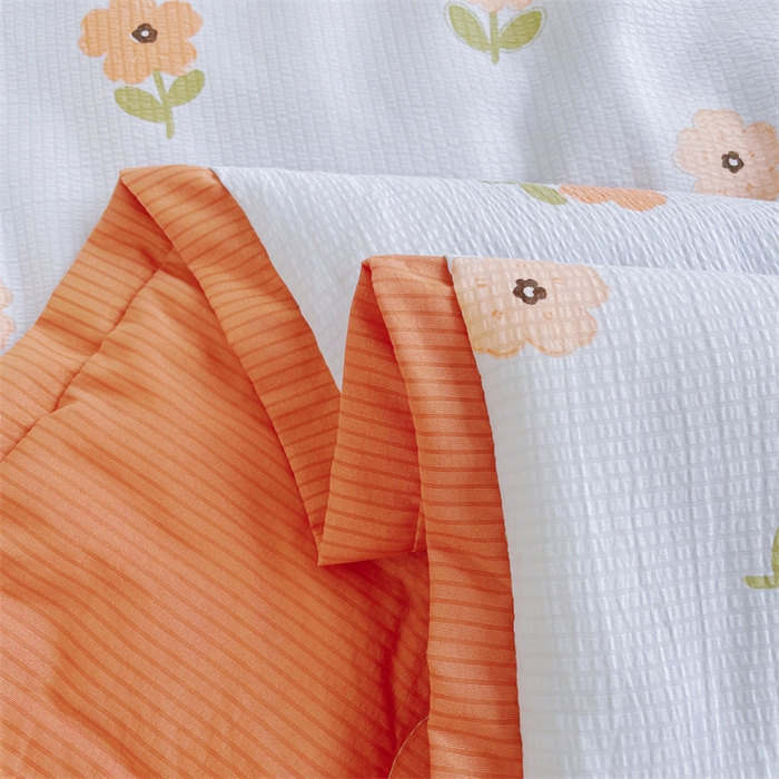 91家纺网 家纺一手货源 找家纺 南北家居 2025新款亲肤泡泡棉提花夏被 晓春