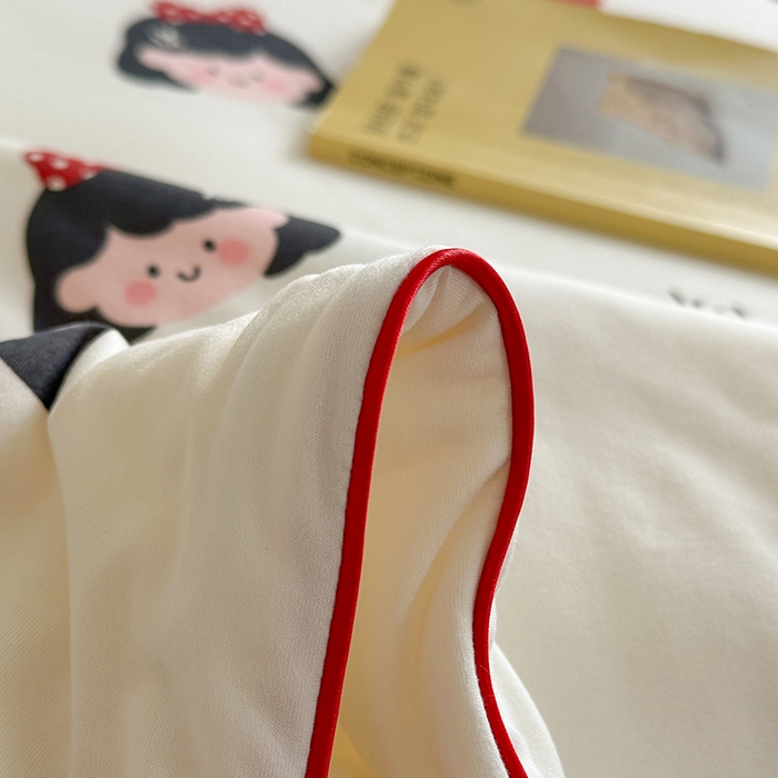 91家纺网 家纺一手货源 找家纺 麦伦家居 2025新款云柔针织棉大豆夏凉被 蝴蝶结女孩