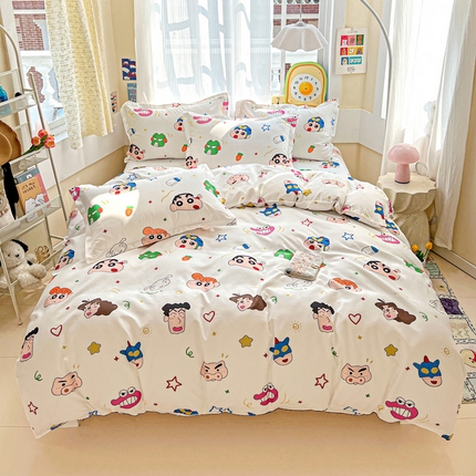 91家纺网 家纺一手货源 找家纺 （总）KT猫直营店 2025新款卡通加厚斜纹磨毛植物羊绒四件套