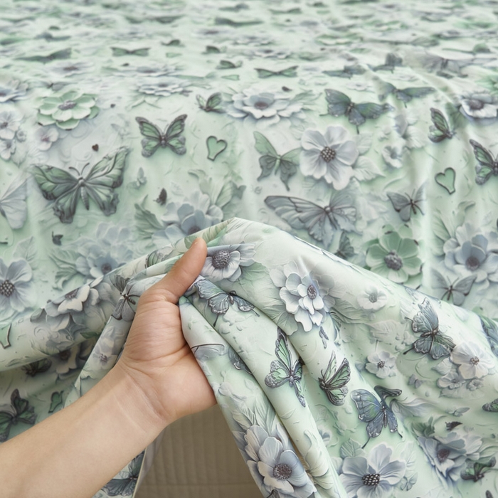 91家纺网 家纺一手货源 找家纺 子由家居 2025新款5D凉感大豆夏被 5D-蝴蝶纷飞
