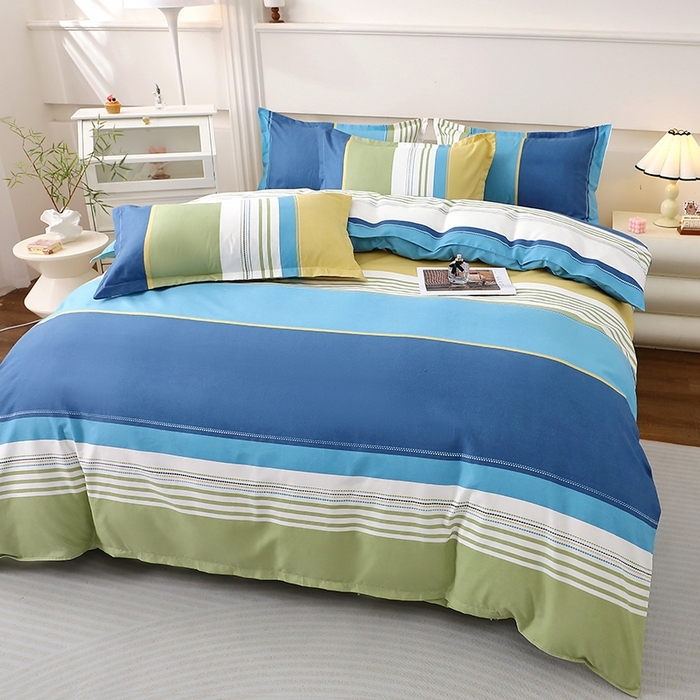 91家纺网 家纺一手货源 找家纺 北部居 2025新款加厚化纤四件套