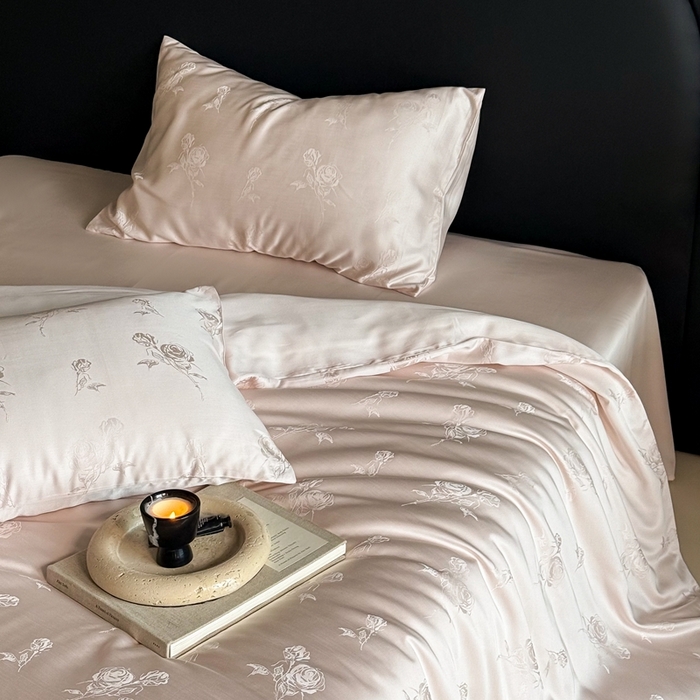 91家纺网 家纺一手货源 找家纺 （总）FORTWO2025新款60支兰精天丝浮雕提花四件套		