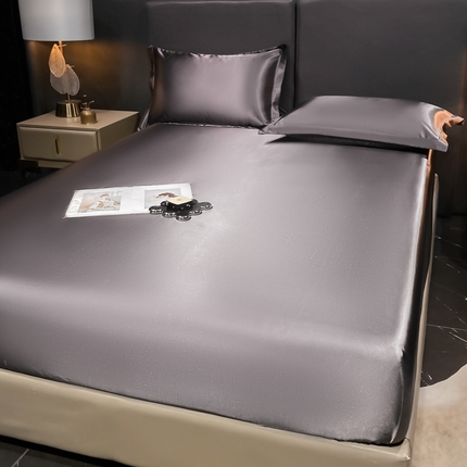 91家纺网 家纺一手货源 找家纺 【蒂梵熙家纺】床笠 2025新款夏季高端床笠轻奢丝滑裸睡丝绸床垫保护套 冰丝豹纹水洗真丝天丝床笠单件