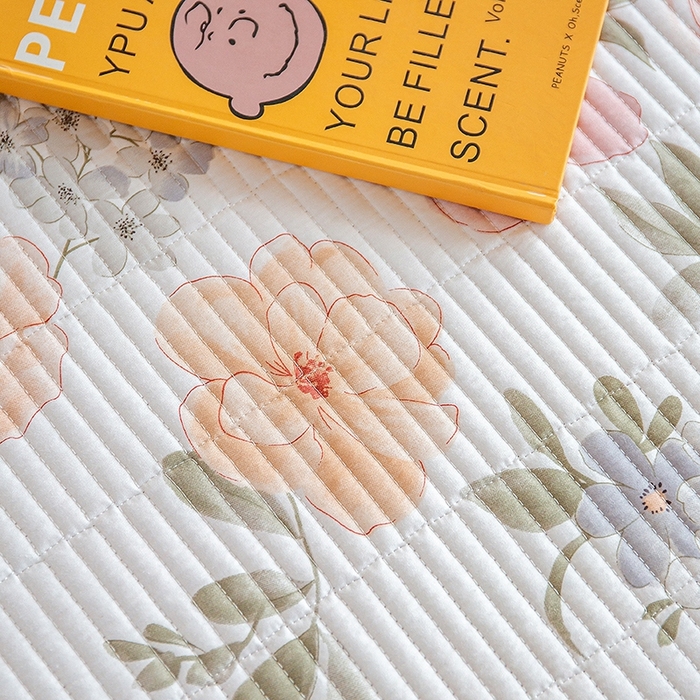 91家纺网 家纺一手货源 找家纺 晨晨家纺2025新款双面全棉床盖款三件套 绚纱