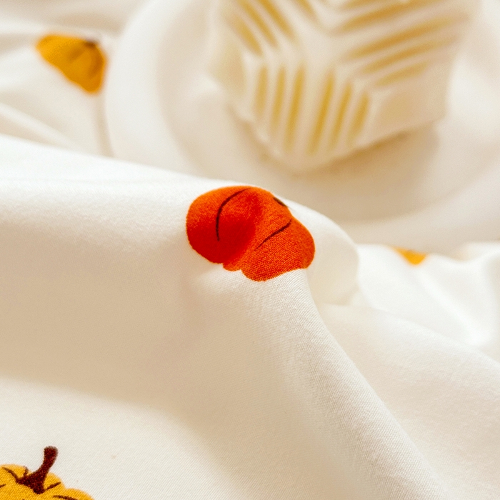 91家纺网 家纺一手货源 找家纺 佳一家纺 2025新款亲肤水洗棉四件套系列 小南瓜