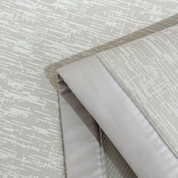 91家纺网 家纺一手货源 找家纺 小萌虎 2025新款PE高分子凉感大提花凉席席子 梦境-灰