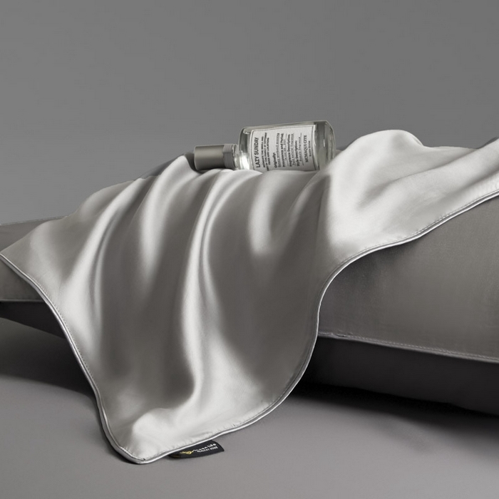 91家纺网 家纺一手货源 找家纺 AB家纺2025新品A类莱赛尔双拼50天丝空调夏被四件套 烟灰-摩登灰