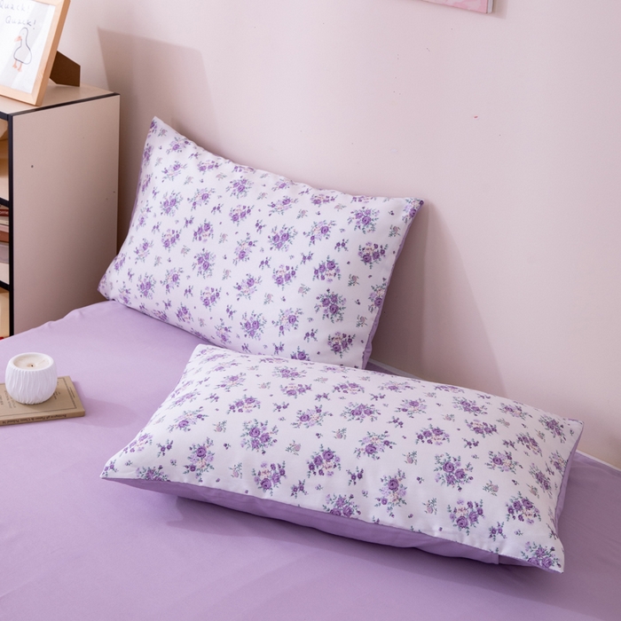 91家纺网 家纺一手货源 找家纺 南北家居 2025新款针织棉双层纱夏被四件套 芬芳物语