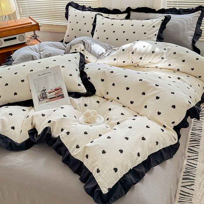 91家纺网 家纺一手货源 找家纺 （总）佳一家纺 2025新款亲肤水洗棉四件套系列