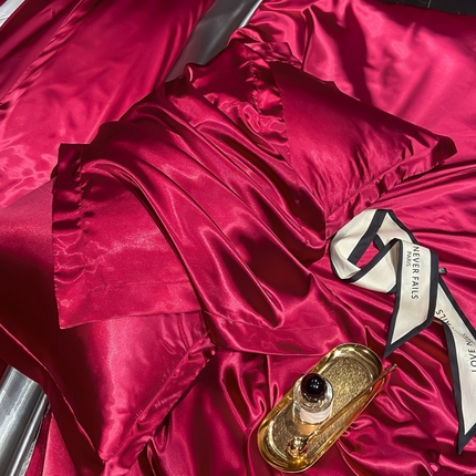 91家纺网 家纺一手货源 找家纺 【蒂梵熙家纺】枕套 2025新款夏季高端枕巾轻奢丝滑裸睡丝绸床垫保护套 冰丝豹纹水洗真丝天丝枕头套