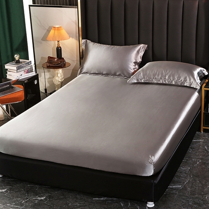 91家纺网 家纺一手货源 找家纺 【蒂梵熙家纺】床笠 2025新款夏季高端床笠轻奢丝滑裸睡丝绸床垫保护套 冰丝豹纹水洗真丝天丝床笠单件