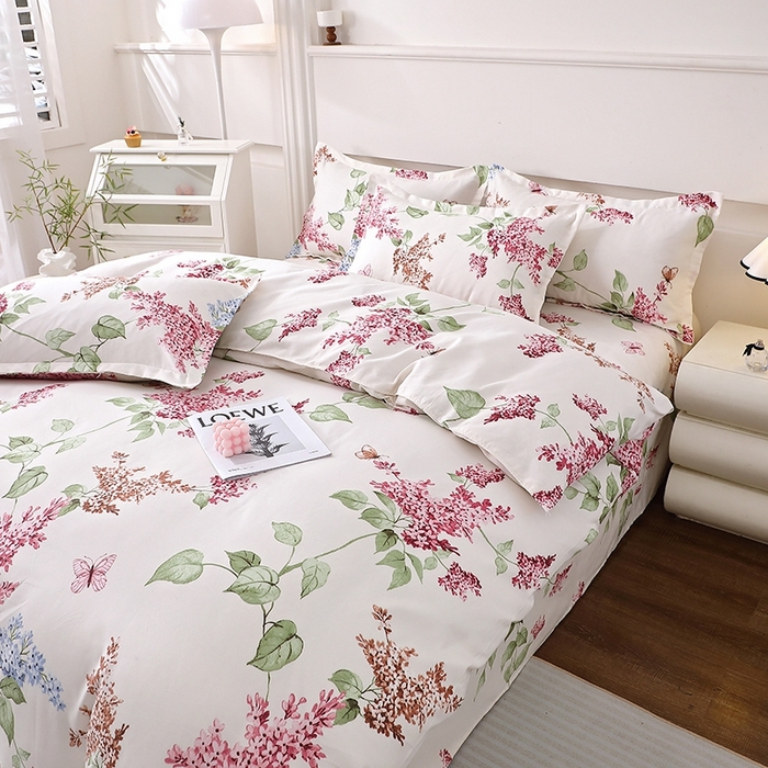 91家纺网 家纺一手货源 找家纺 北部居 2025新款加厚化纤四件套