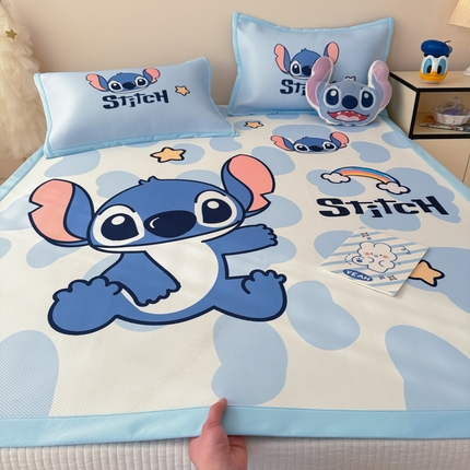 91家纺网 家纺一手货源 找家纺 （总）典曼家纺 2025春夏新款A类凉感冰丝迪士尼凉席席子