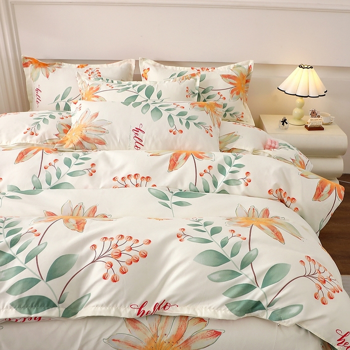 91家纺网 家纺一手货源 找家纺 北部居 2025新款加厚化纤四件套