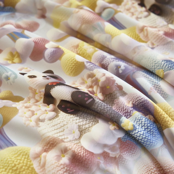 91家纺网 家纺一手货源 找家纺 子由家居 2025新款5D凉感大豆夏被 5D-彩虹熊猫