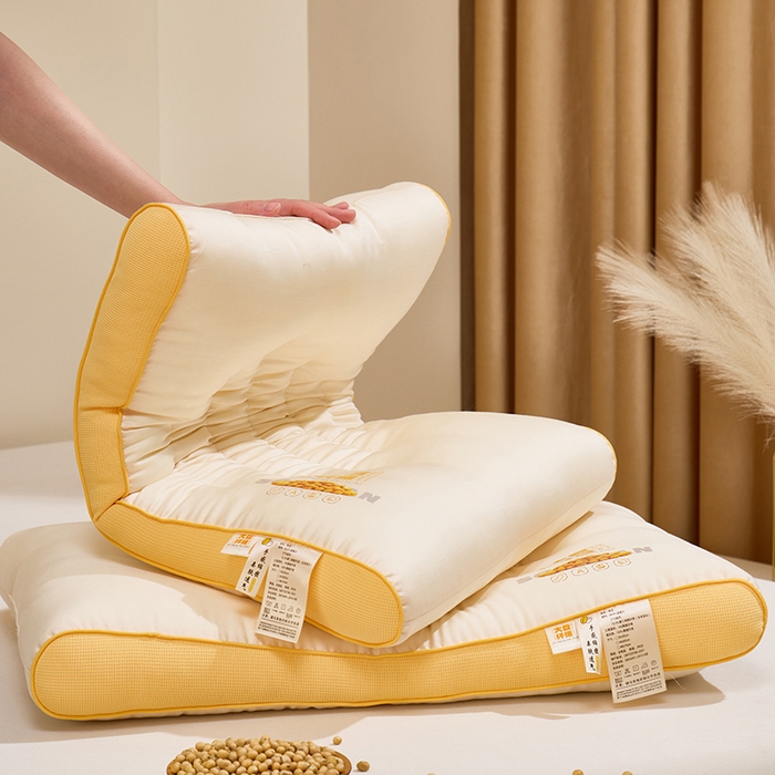 91家纺网 家纺一手货源 找家纺 （总）昕科 2025新款A类大豆纤维双拼亲子枕-大豆纤维儿童枕头宿舍学生枕芯立体大豆儿童枕