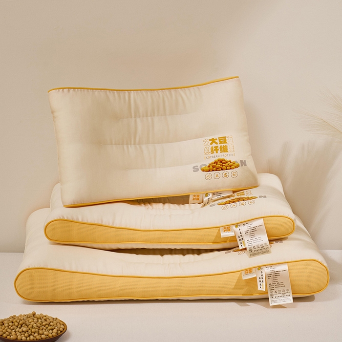 91家纺网 家纺一手货源 找家纺 （总）昕科 2025新款A类大豆纤维双拼亲子枕-大豆纤维儿童枕头宿舍学生枕芯立体大豆儿童枕