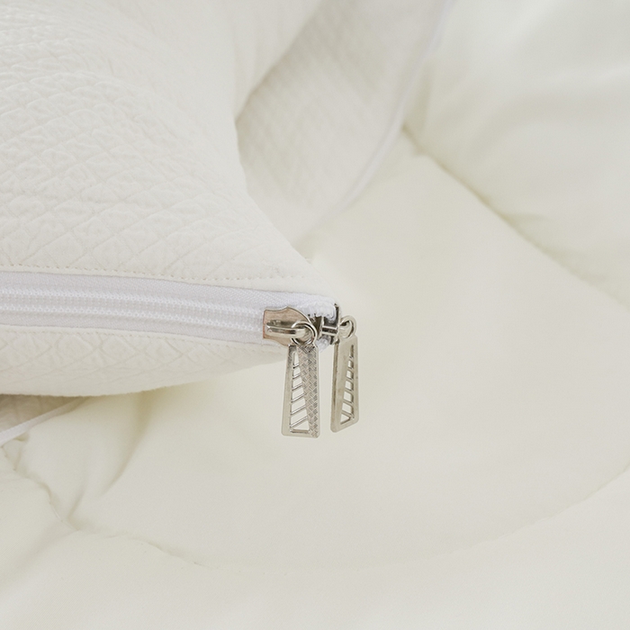 91家纺网 家纺一手货源 找家纺 番茄+ 2025新款简约全棉色织抱枕被 月白