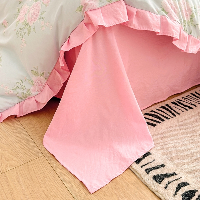 91家纺网 家纺一手货源 找家纺 佳一家纺 2025新款亲肤水洗棉四件套系列 倾城之恋