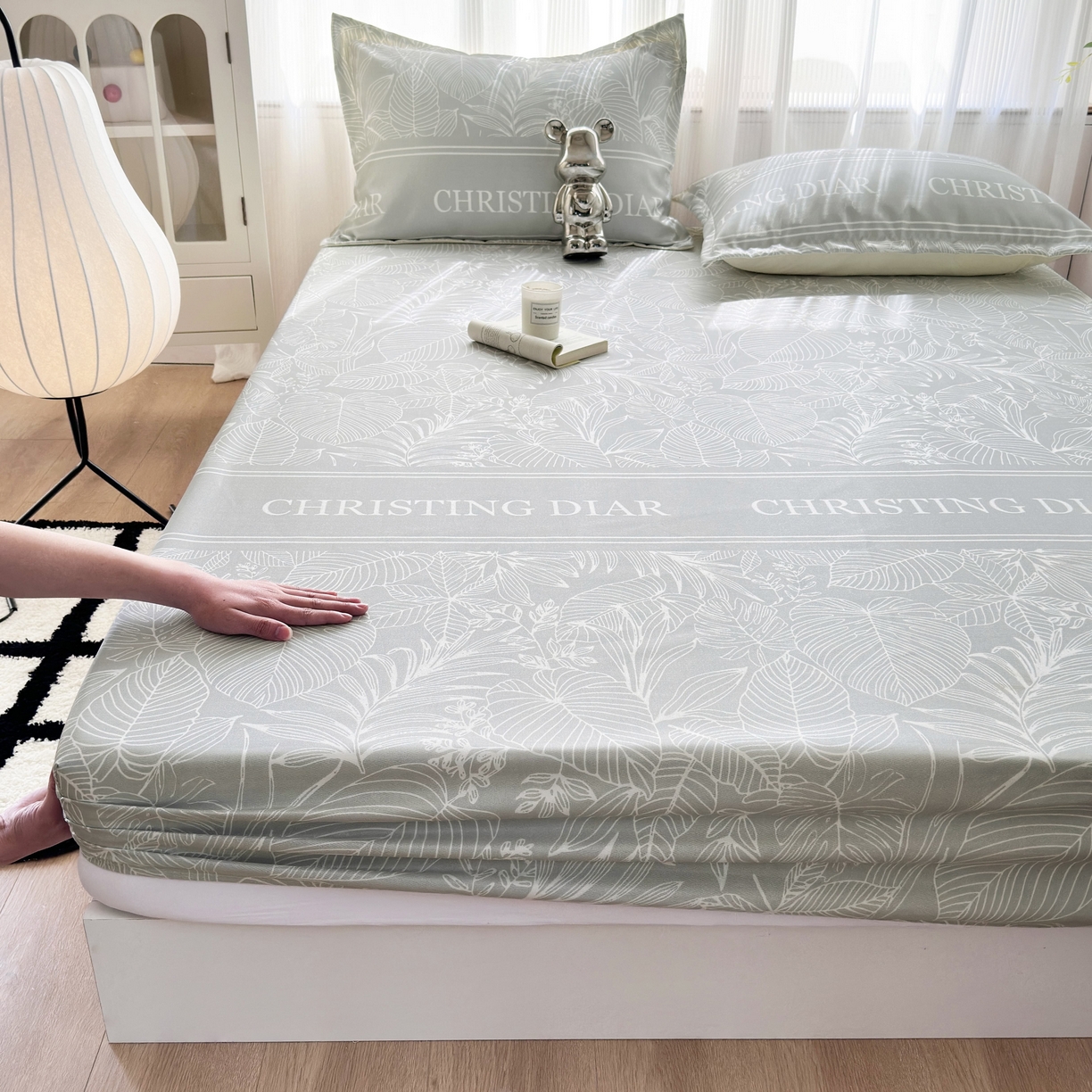 91家纺网 家纺一手货源 找家纺 （总）乐居家纺 2025新款亲肤舒适活性印染水洗冰丝床笠