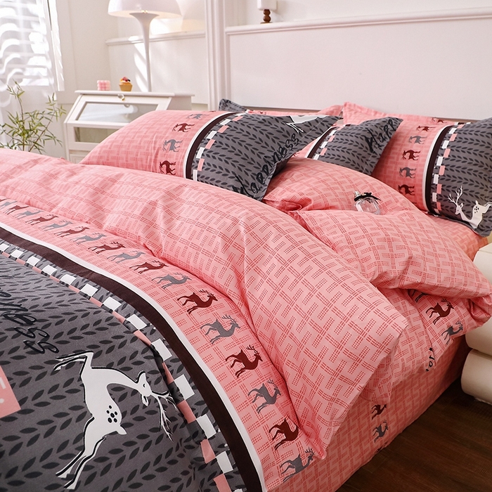 91家纺网 家纺一手货源 找家纺 北部居 2025新款加厚化纤四件套