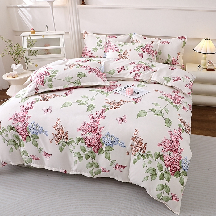 91家纺网 家纺一手货源 找家纺 北部居 2025新款加厚化纤四件套