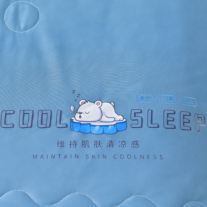 91家纺网 家纺一手货源 找家纺 （总）畅畅家纺 2025新款夏季凉感丝足球花纯色凉席夏被四件套