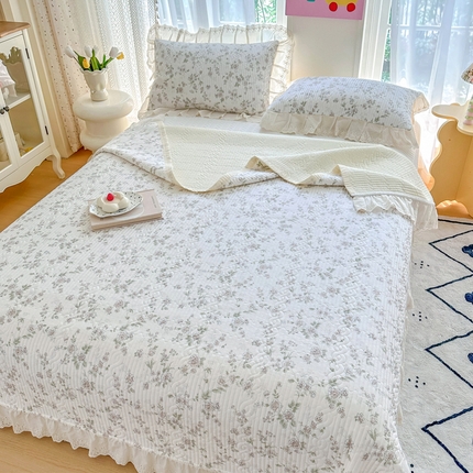 91家纺网 家纺一手货源 找家纺 （总）岚吉家纺 2025新款莫代尔印花床盖