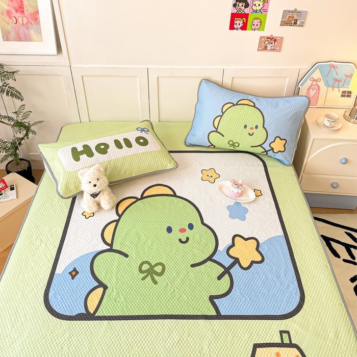 91家纺网 家纺一手货源 找家纺 川悦生活 2025新款大版冰豆豆凉豆豆凉席 啵啵星