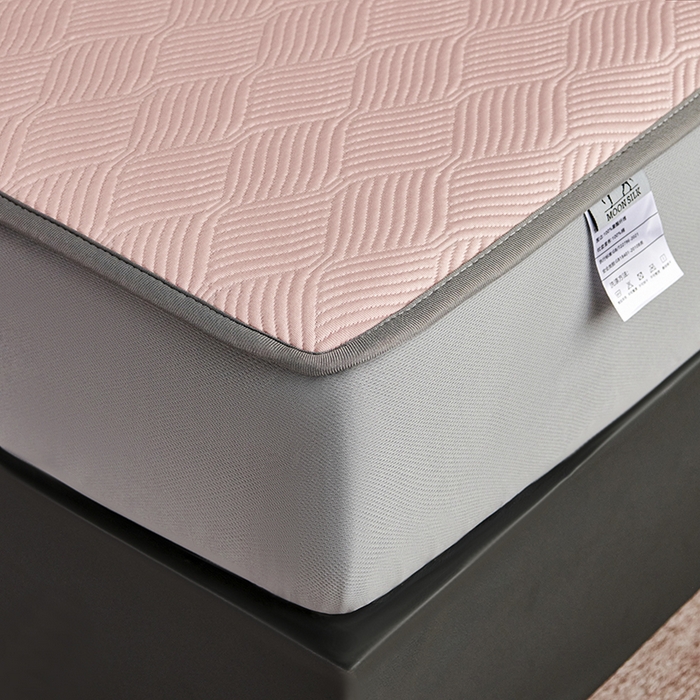 91家纺网 家纺一手货源 找家纺 桂雅居 2025新款高科技冷凝高分子超速凉感软席三件套 樱花粉