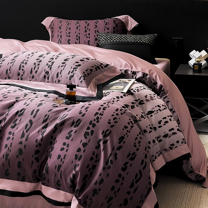 91家纺网 家纺一手货源 找家纺 爱妮菲2025新款高端轻奢A类母婴级天丝棉印花四件套纯棉全棉高端夏季丝滑裸睡长绒棉被套真丝床上用品   雨棠