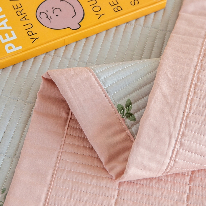 91家纺网 家纺一手货源 找家纺 晨晨家纺2025新款双面全棉夏被四件套 寻芳