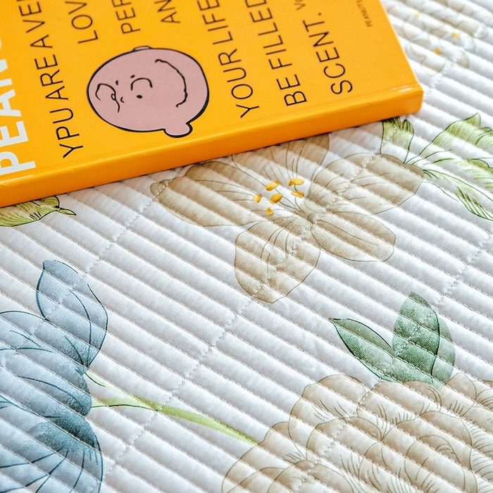 91家纺网 家纺一手货源 找家纺 晨晨家纺2025新款双面全棉夏被四件套 清新悦语