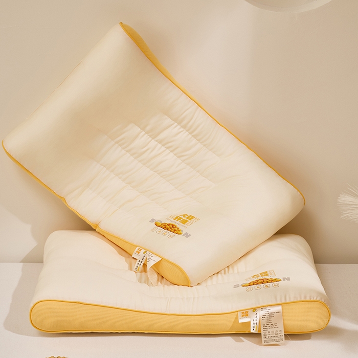 91家纺网 家纺一手货源 找家纺 （总）昕科 2025新款A类大豆纤维双拼亲子枕-大豆纤维儿童枕头宿舍学生枕芯立体大豆儿童枕