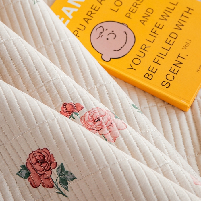 91家纺网 家纺一手货源 找家纺 晨晨家纺2025新款双面全棉床盖款三件套 蝶恋花