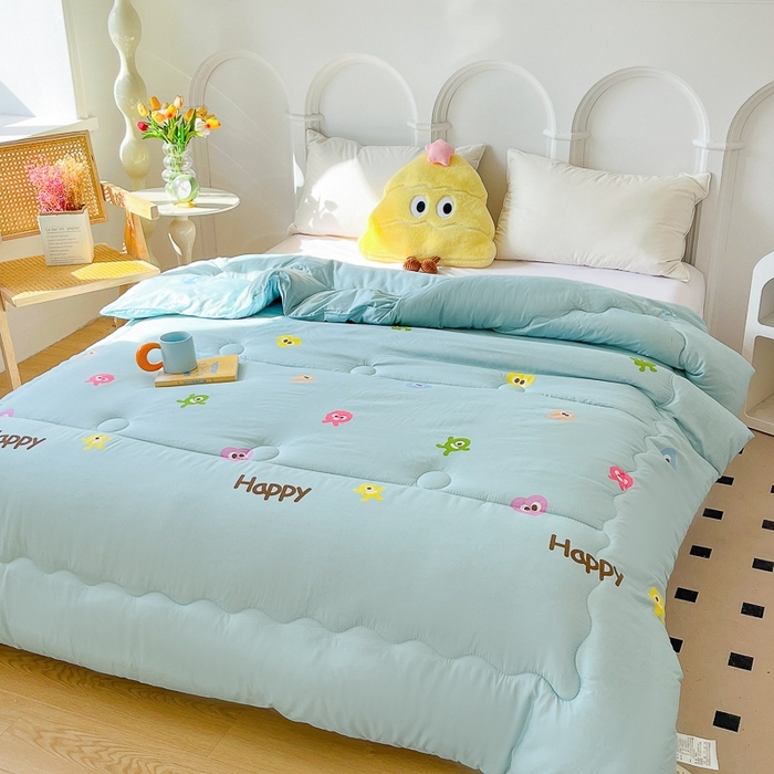 91家纺网 家纺一手货源 找家纺 百花王2025新款原棉大豆被被子被芯 小怪兽