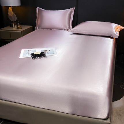 91家纺网 家纺一手货源 找家纺 【蒂梵熙家纺】床笠 2025新款夏季高端床笠轻奢丝滑裸睡丝绸床垫保护套 冰丝豹纹水洗真丝天丝床笠单件