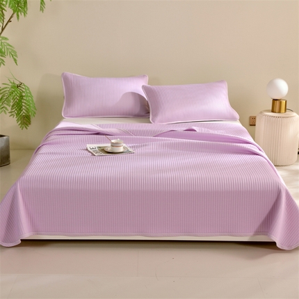 91家纺网 家纺一手货源 找家纺 制梦家纺 2025新款凉感针织夏被 紫色