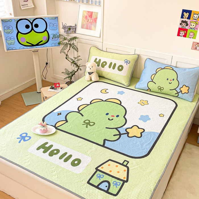 91家纺网 家纺一手货源 找家纺 川悦生活 2025新款大版冰豆豆凉豆豆凉席 啵啵星