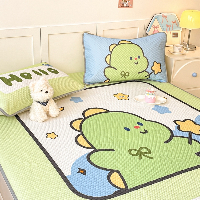 91家纺网 家纺一手货源 找家纺 川悦生活 2025新款大版冰豆豆凉豆豆凉席 啵啵星