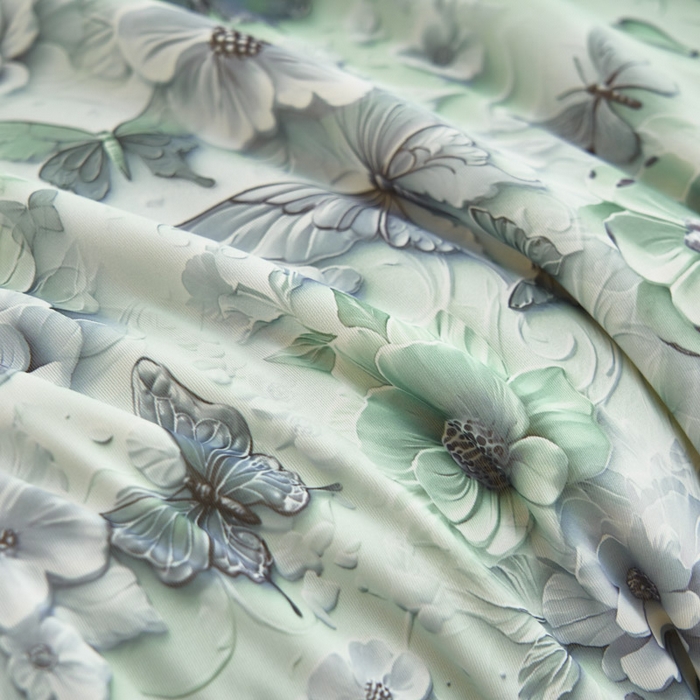 91家纺网 家纺一手货源 找家纺 子由家居 2025新款5D凉感大豆夏被 5D-蝴蝶纷飞